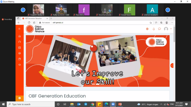 Launching Learning Management System (LMS) E-Learning OBF obf-genedu.id All Employees (Branch & Head Office)